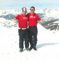 Vos administrateurs du site Jérémie Froger et Anthony Pourre en vacances à La Plagne dans les Alpes (Mars 2012)